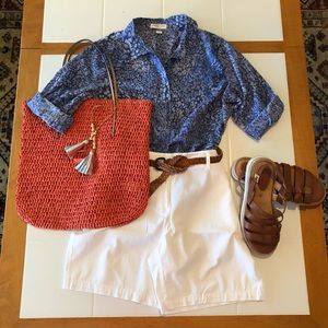 Loft white shorts NWOT